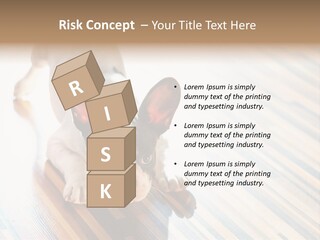 A Small Dog Laying On A Wooden Floor PowerPoint Template