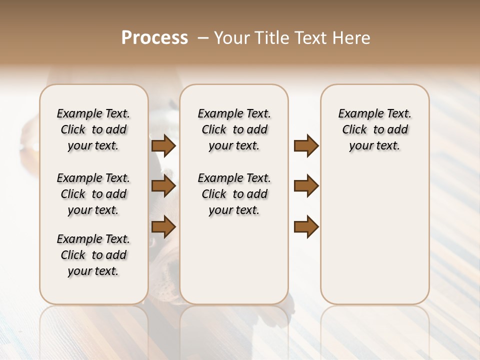 A Small Dog Laying On A Wooden Floor PowerPoint Template