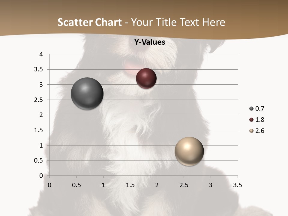 A Small Brown And White Dog Sitting On A White Background PowerPoint Template