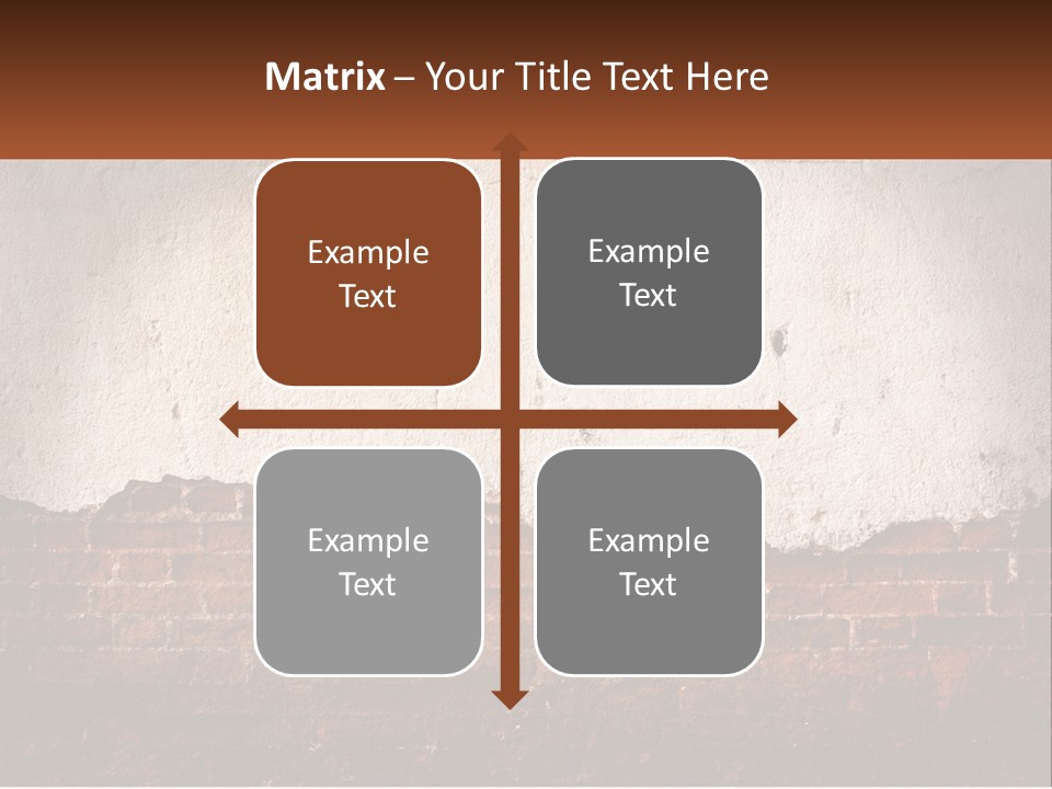 A Brick Wall With Peeling Paint On It PowerPoint Template