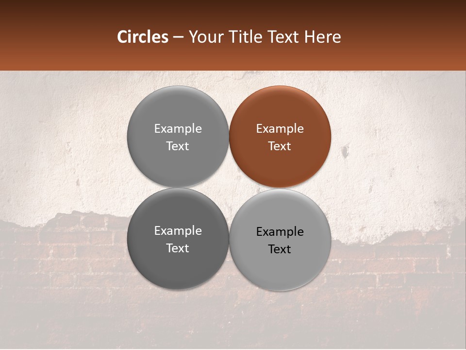 A Brick Wall With Peeling Paint On It PowerPoint Template