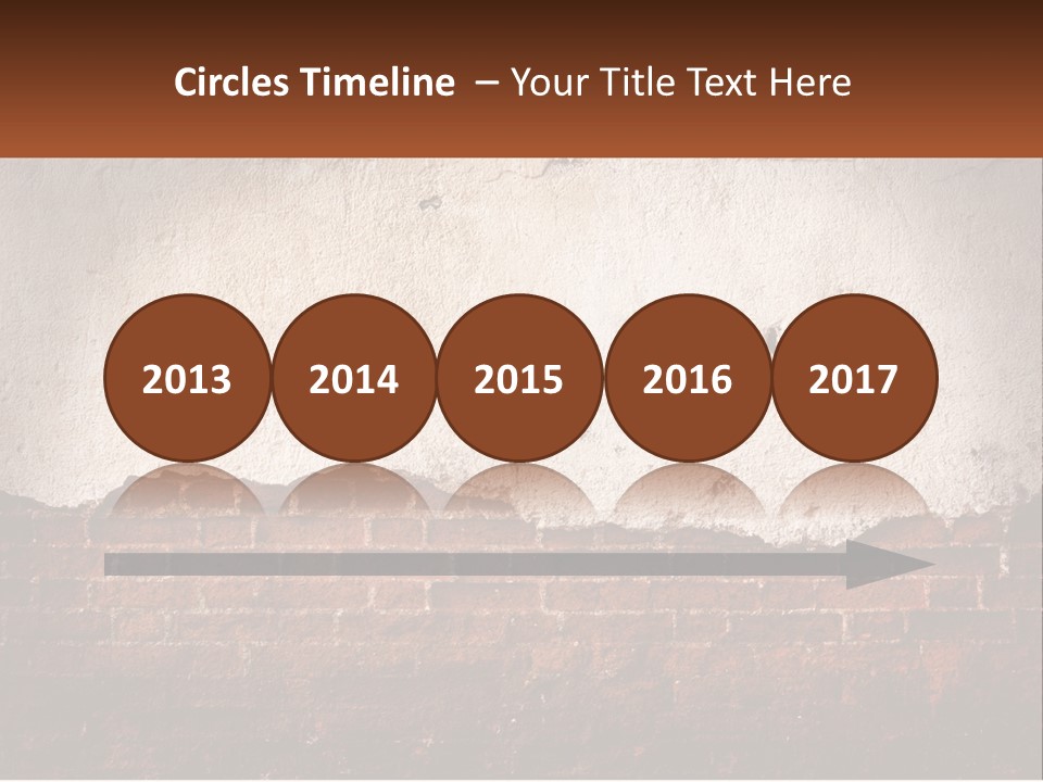 A Brick Wall With Peeling Paint On It PowerPoint Template