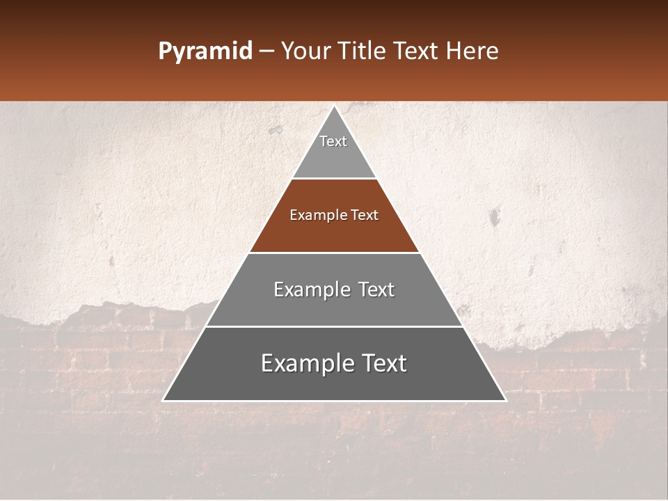 A Brick Wall With Peeling Paint On It PowerPoint Template