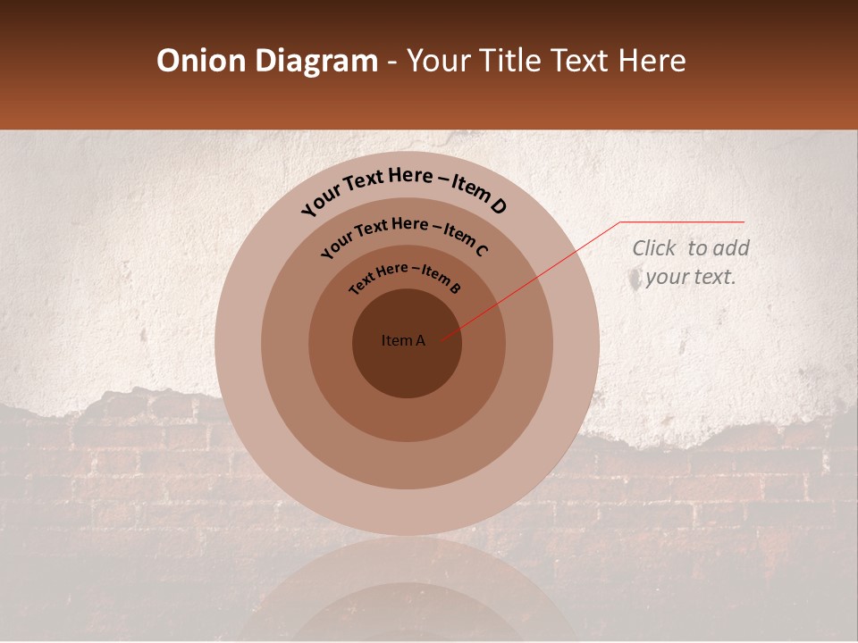 A Brick Wall With Peeling Paint On It PowerPoint Template