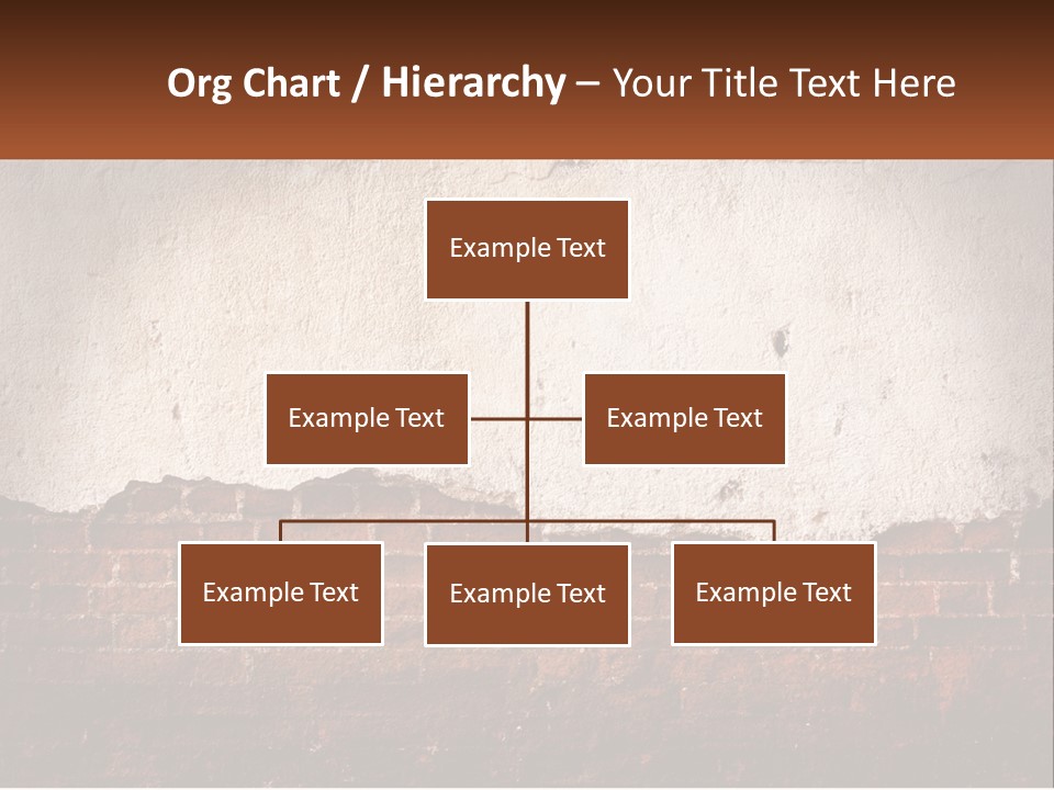 A Brick Wall With Peeling Paint On It PowerPoint Template