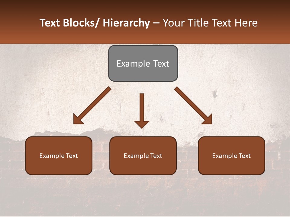 A Brick Wall With Peeling Paint On It PowerPoint Template