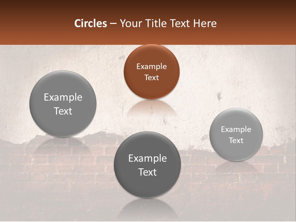 A Brick Wall With Peeling Paint On It PowerPoint Template