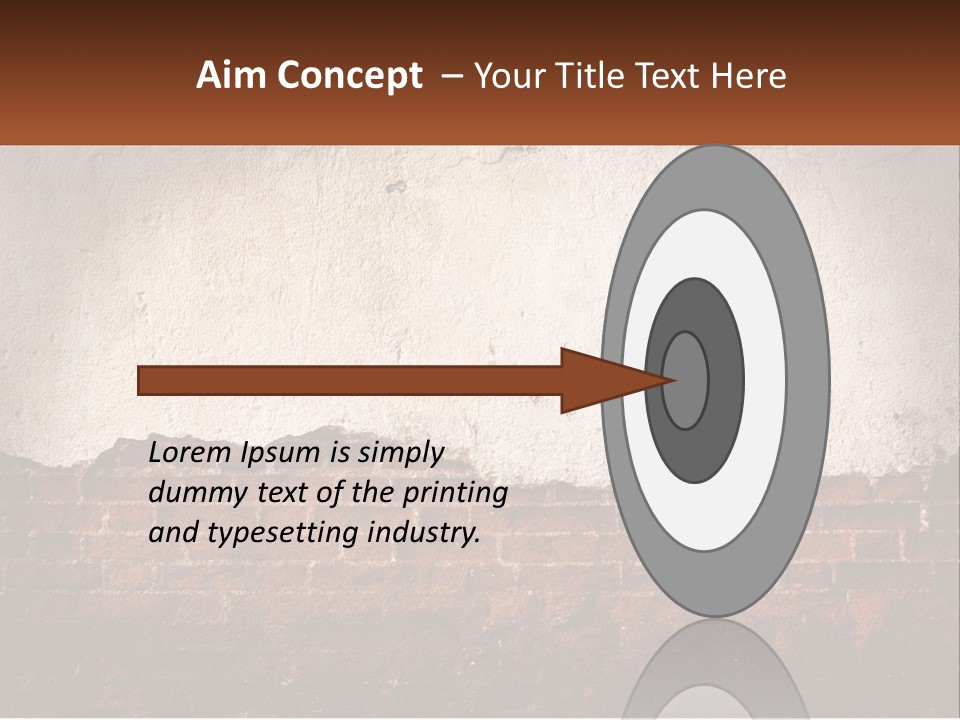 A Brick Wall With Peeling Paint On It PowerPoint Template