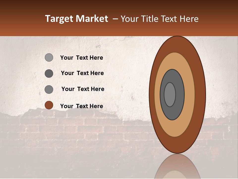 A Brick Wall With Peeling Paint On It PowerPoint Template