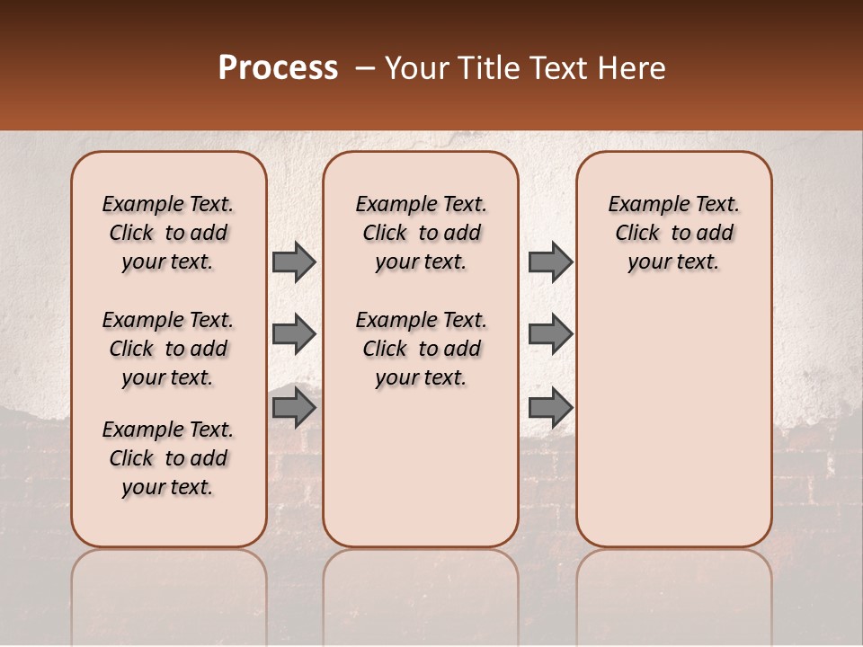 A Brick Wall With Peeling Paint On It PowerPoint Template