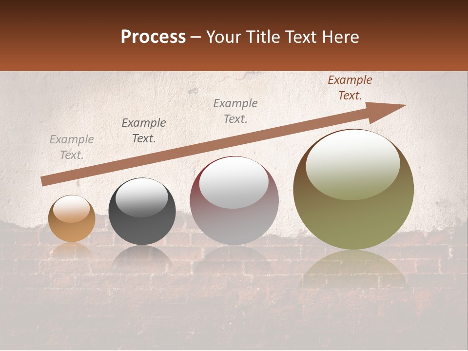 A Brick Wall With Peeling Paint On It PowerPoint Template