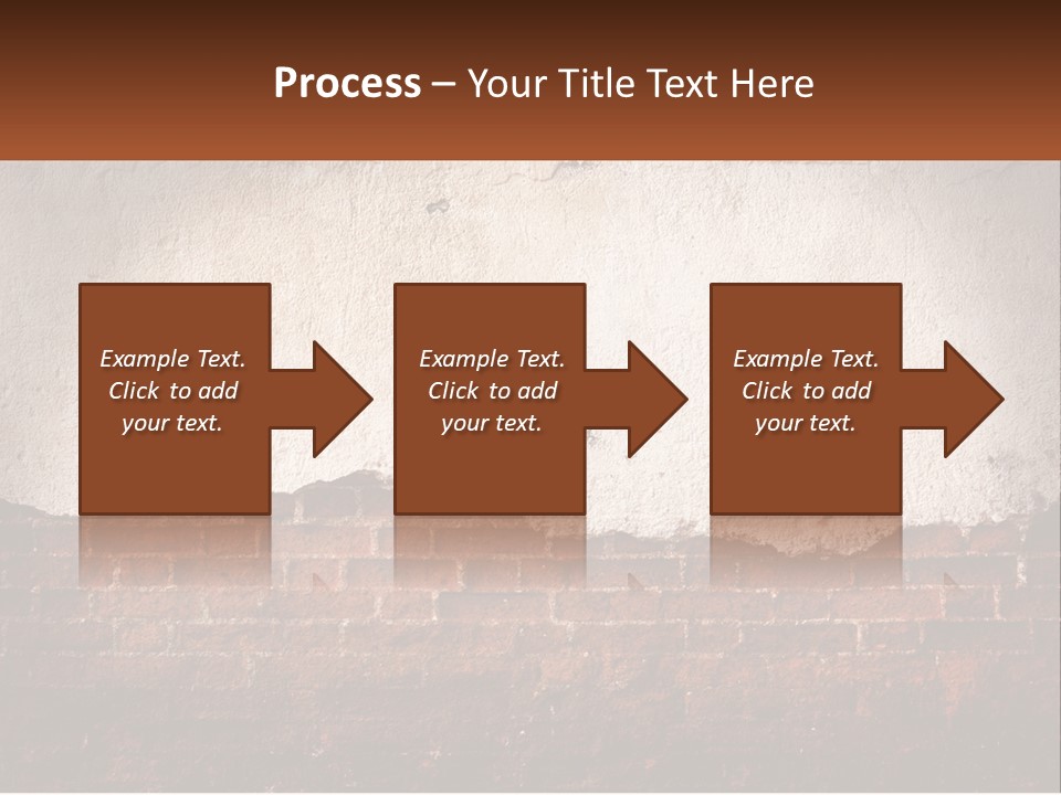 A Brick Wall With Peeling Paint On It PowerPoint Template