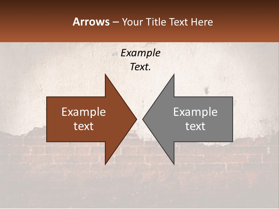 A Brick Wall With Peeling Paint On It PowerPoint Template