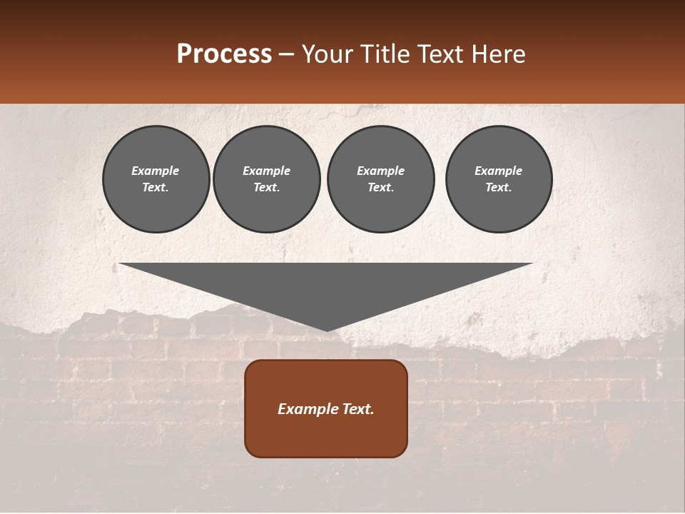 A Brick Wall With Peeling Paint On It PowerPoint Template