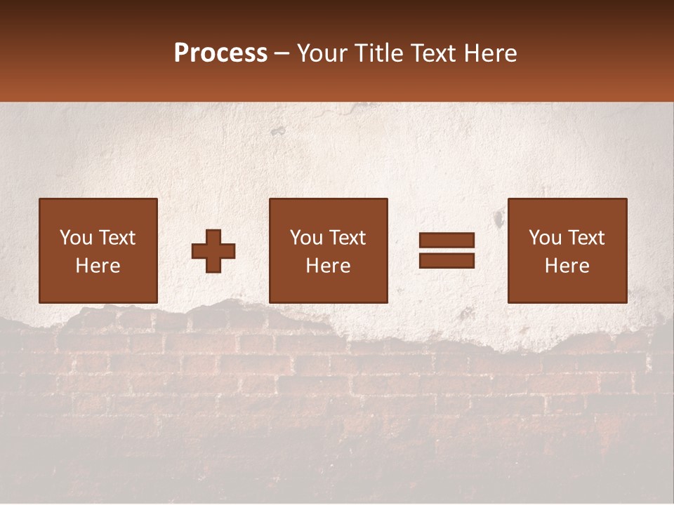 A Brick Wall With Peeling Paint On It PowerPoint Template