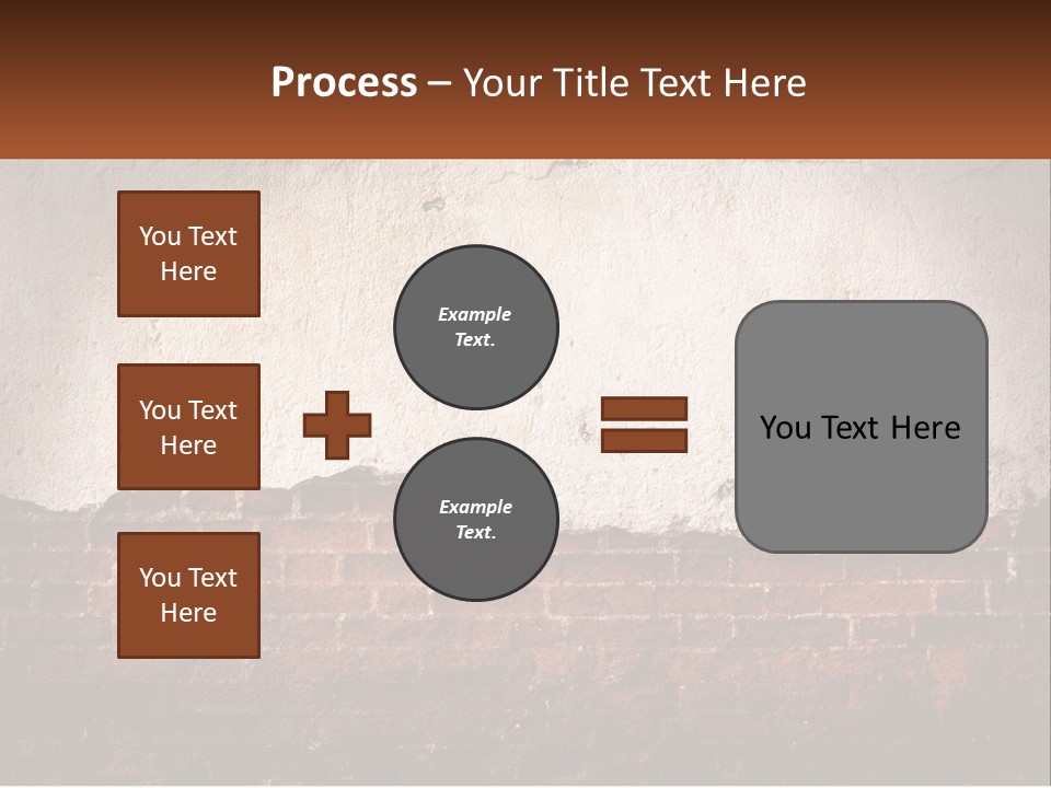 A Brick Wall With Peeling Paint On It PowerPoint Template
