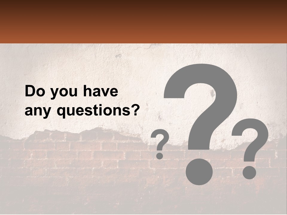 A Brick Wall With Peeling Paint On It PowerPoint Template