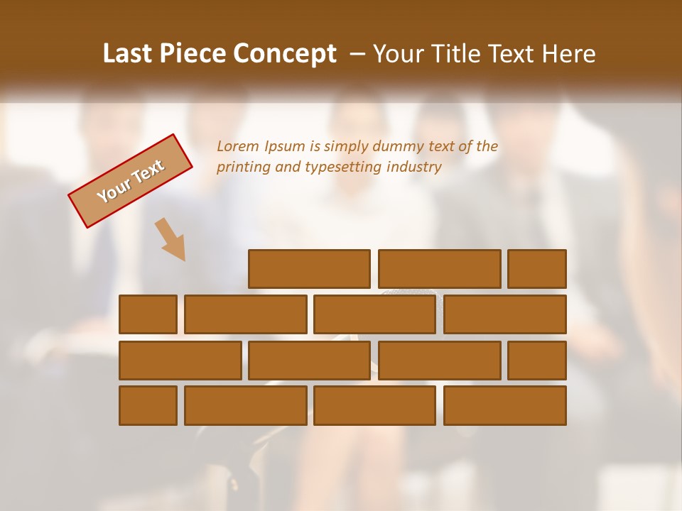 A Microphone In Front Of A Group Of People PowerPoint Template