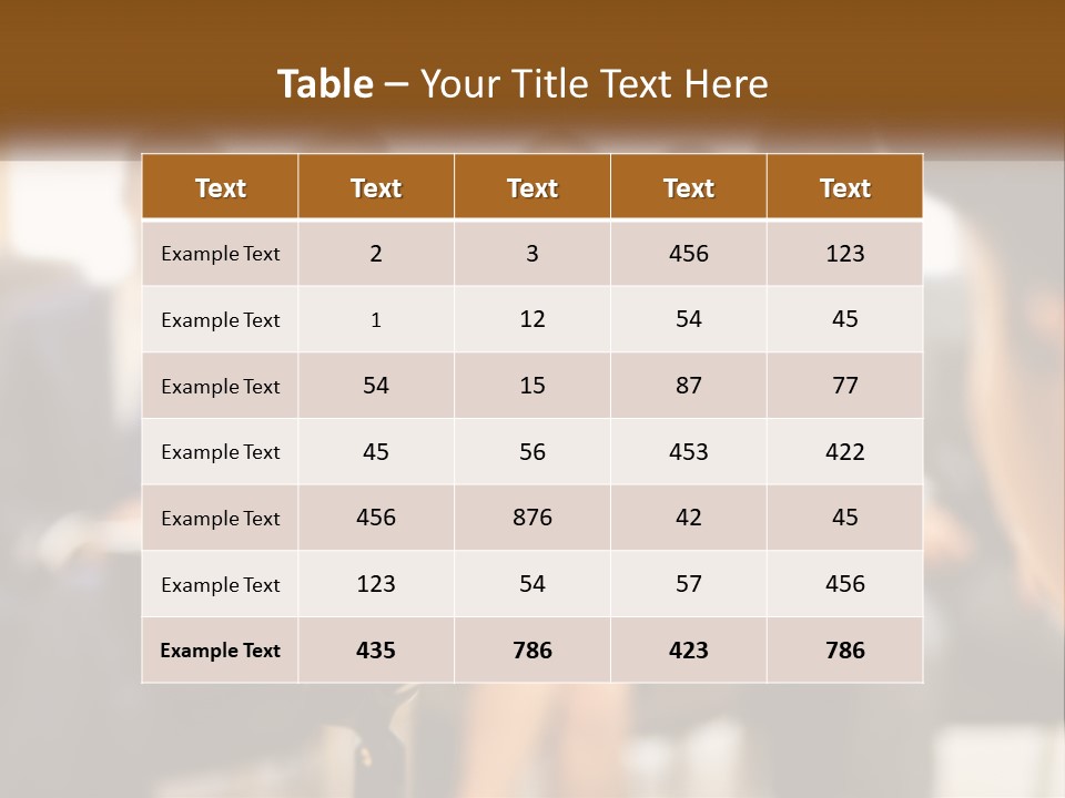 A Microphone In Front Of A Group Of People PowerPoint Template
