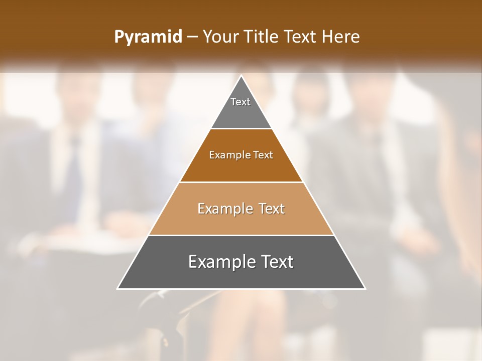 A Microphone In Front Of A Group Of People PowerPoint Template