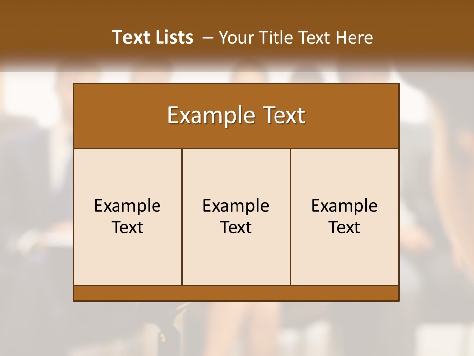 A Microphone In Front Of A Group Of People PowerPoint Template