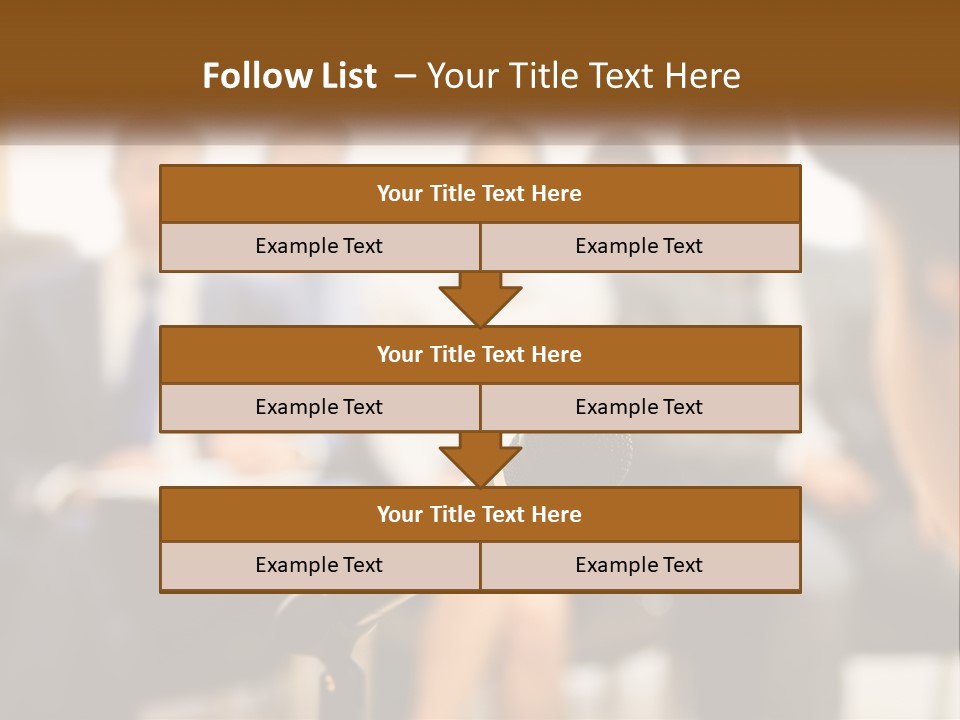 A Microphone In Front Of A Group Of People PowerPoint Template