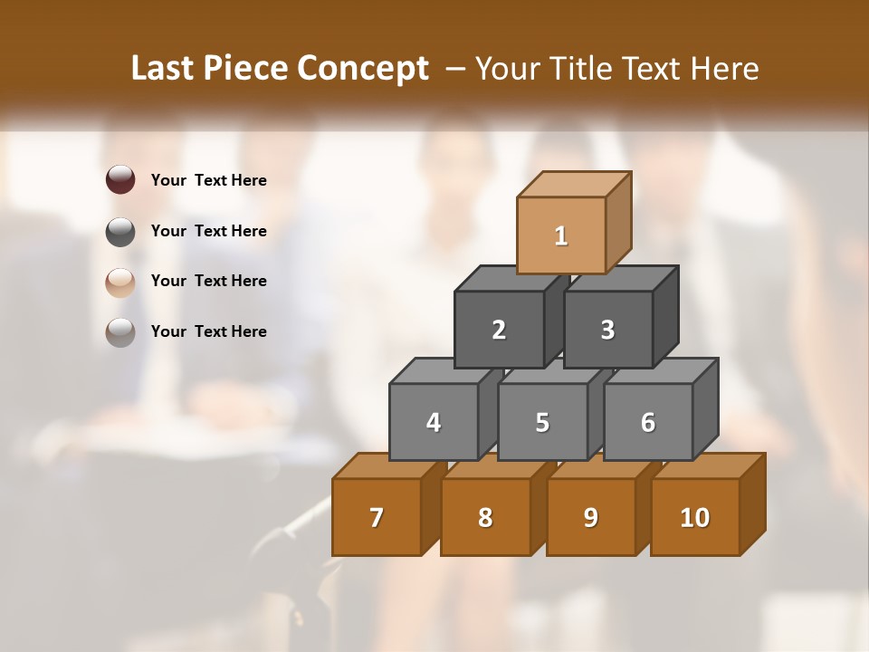 A Microphone In Front Of A Group Of People PowerPoint Template