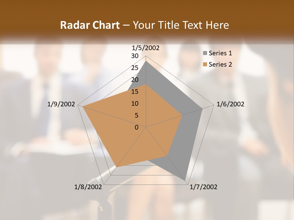 A Microphone In Front Of A Group Of People PowerPoint Template
