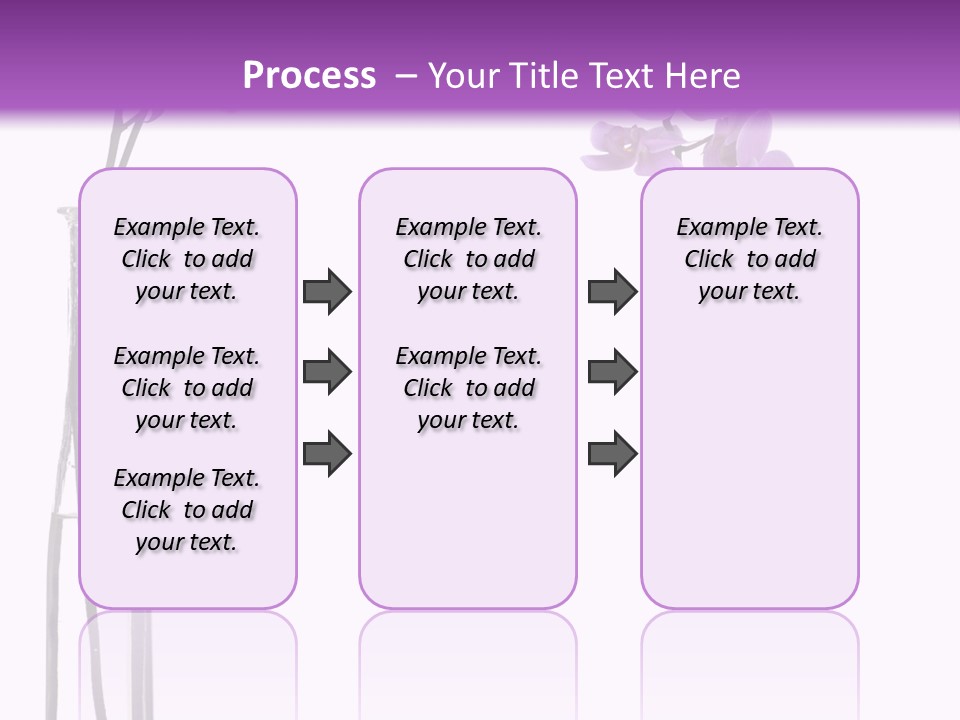 A Vase With Purple Flowers On A White And Purple Background PowerPoint Template