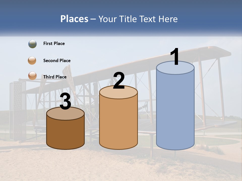 An Old Airplane Sitting On Top Of A Dirt Field PowerPoint Template