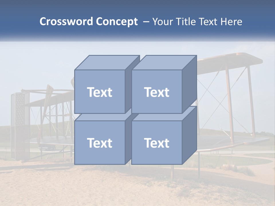 An Old Airplane Sitting On Top Of A Dirt Field PowerPoint Template