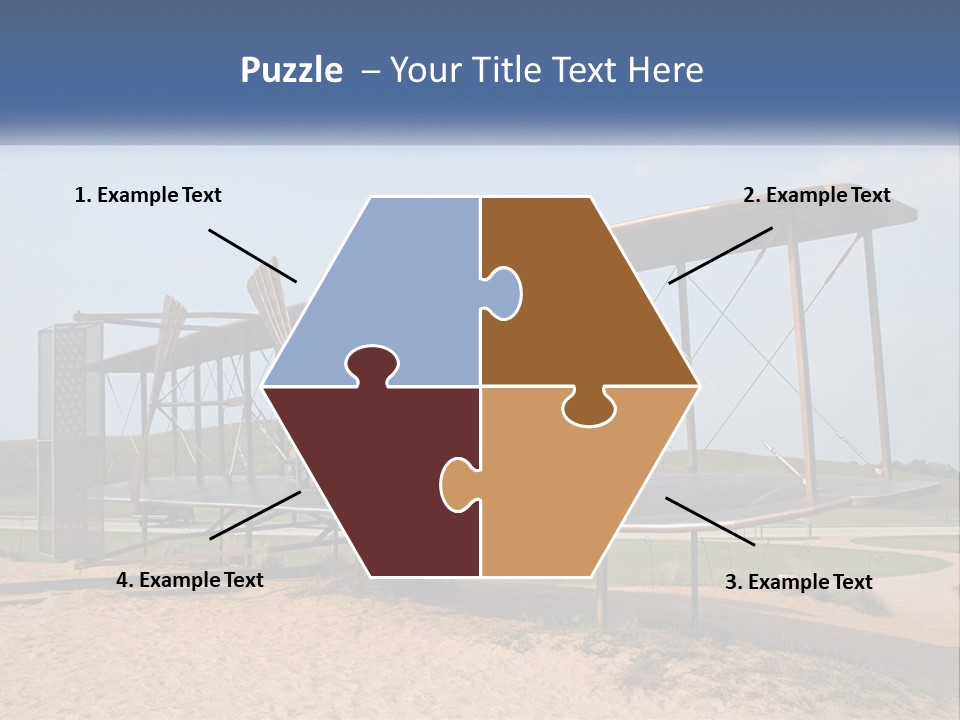 An Old Airplane Sitting On Top Of A Dirt Field PowerPoint Template