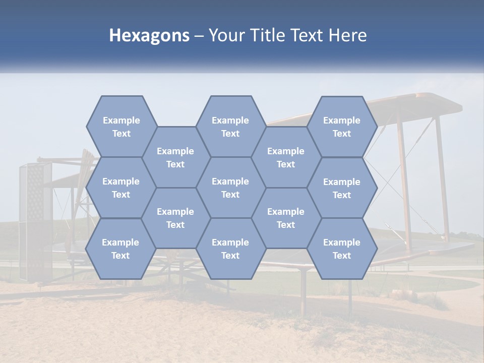 An Old Airplane Sitting On Top Of A Dirt Field PowerPoint Template
