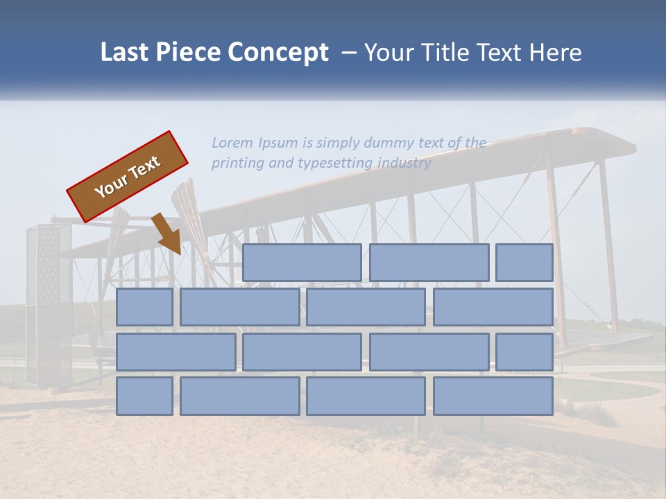 An Old Airplane Sitting On Top Of A Dirt Field PowerPoint Template
