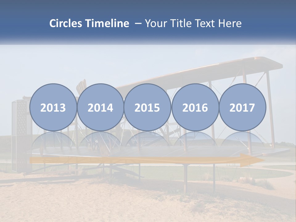 An Old Airplane Sitting On Top Of A Dirt Field PowerPoint Template