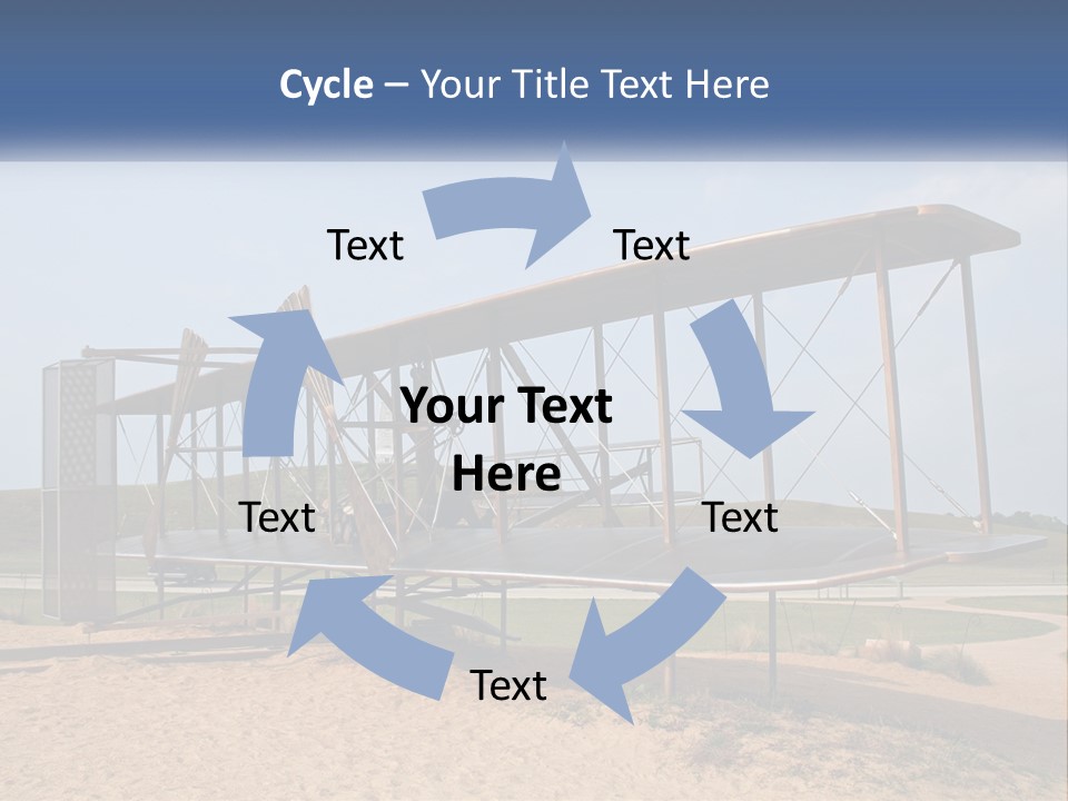 An Old Airplane Sitting On Top Of A Dirt Field PowerPoint Template