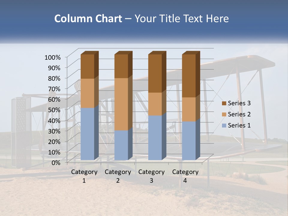 An Old Airplane Sitting On Top Of A Dirt Field PowerPoint Template
