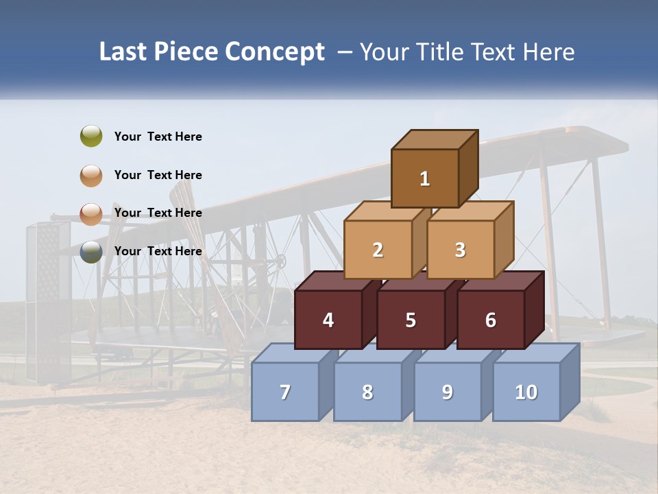 An Old Airplane Sitting On Top Of A Dirt Field PowerPoint Template