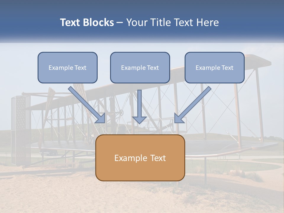 An Old Airplane Sitting On Top Of A Dirt Field PowerPoint Template