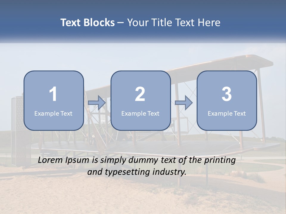 An Old Airplane Sitting On Top Of A Dirt Field PowerPoint Template
