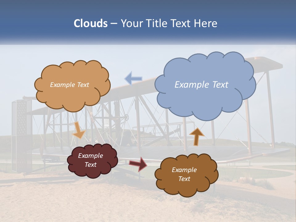 An Old Airplane Sitting On Top Of A Dirt Field PowerPoint Template