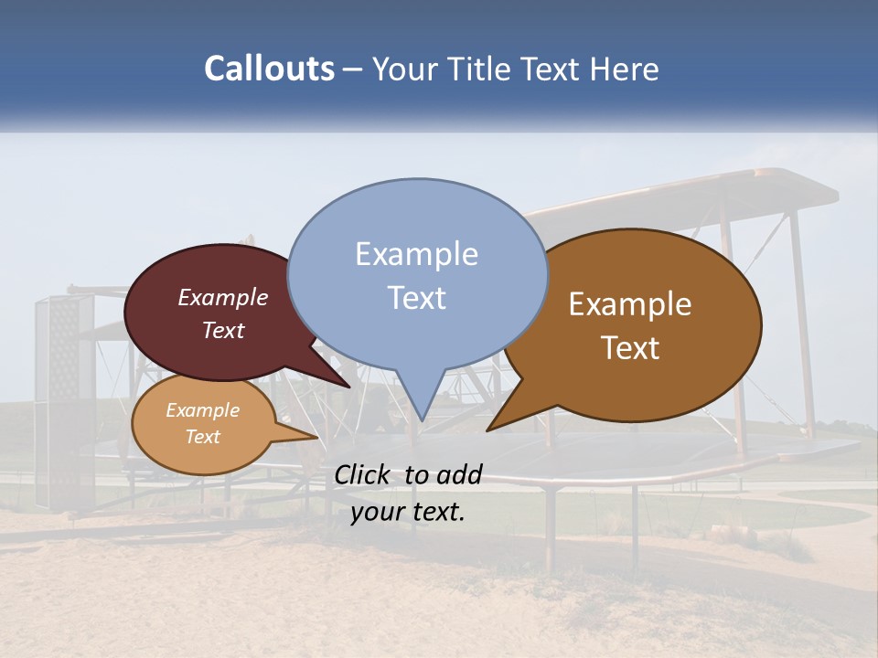 An Old Airplane Sitting On Top Of A Dirt Field PowerPoint Template