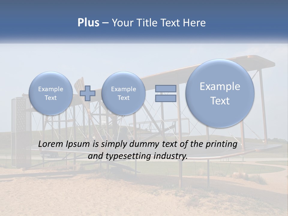 An Old Airplane Sitting On Top Of A Dirt Field PowerPoint Template