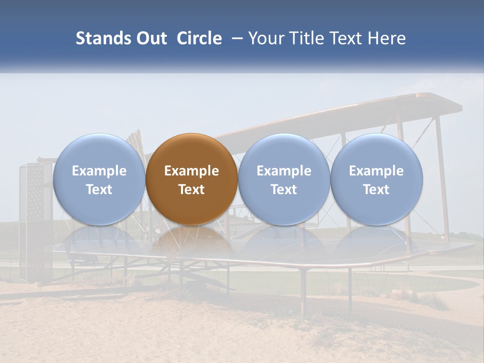 An Old Airplane Sitting On Top Of A Dirt Field PowerPoint Template