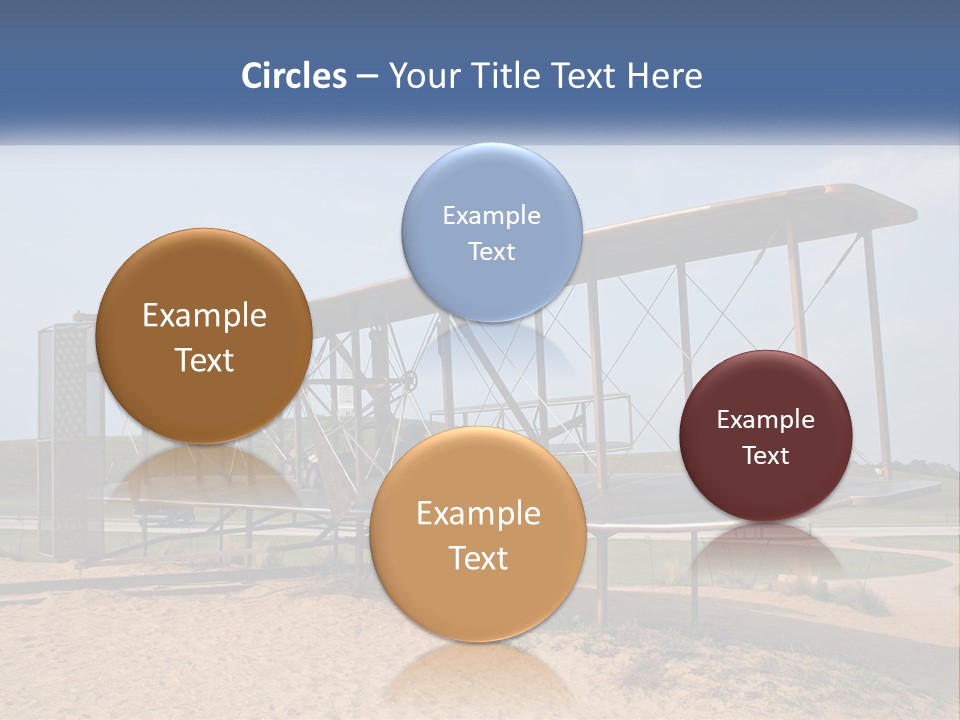 An Old Airplane Sitting On Top Of A Dirt Field PowerPoint Template