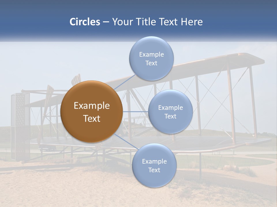 An Old Airplane Sitting On Top Of A Dirt Field PowerPoint Template
