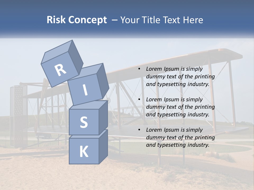 An Old Airplane Sitting On Top Of A Dirt Field PowerPoint Template