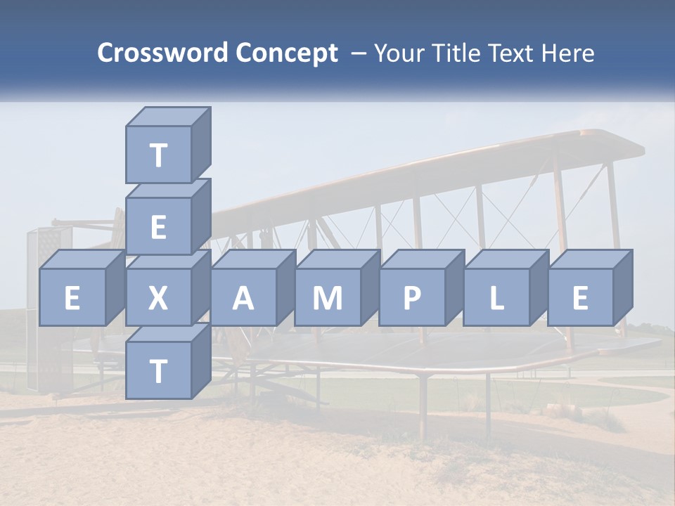 An Old Airplane Sitting On Top Of A Dirt Field PowerPoint Template