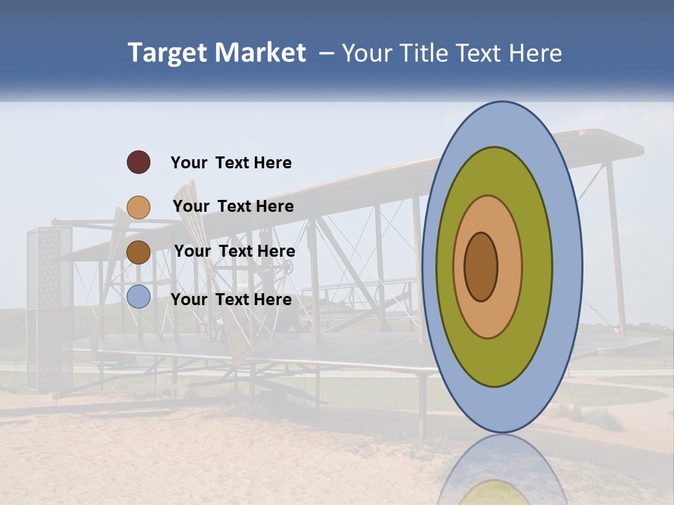 An Old Airplane Sitting On Top Of A Dirt Field PowerPoint Template