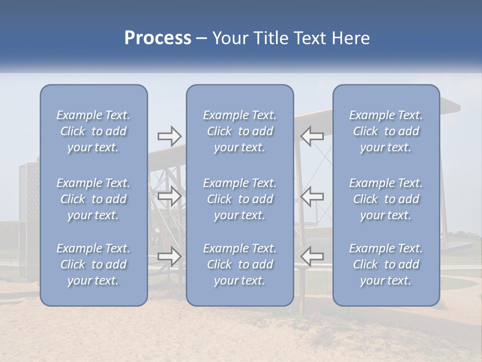 An Old Airplane Sitting On Top Of A Dirt Field PowerPoint Template